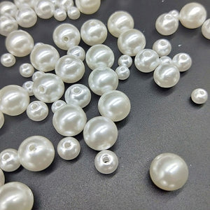 White Round Shape Pearls - Handmade DIY Bracelet Jewelry Accessories - closestconvenience