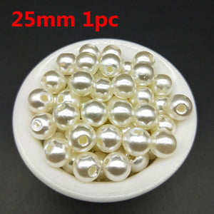 White Round Shape Pearls - Handmade DIY Bracelet Jewelry Accessories - closestconvenience