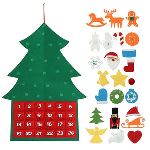 Felt Christmas Tree DIY New Year Gifts Artificial Xmas Tree Wall Hanging Ornaments Christmas Decoration For Home Baby Room DéCor