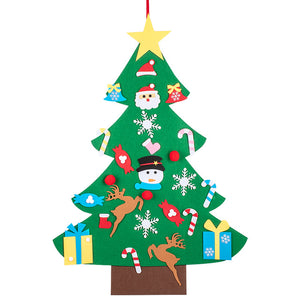 Felt Christmas Tree DIY New Year Gifts Artificial Xmas Tree Wall Hanging Ornaments Christmas Decoration For Home Baby Room DéCor