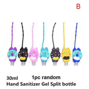 Travel Portable Safe Gel Cartoon Dragon/Ball/food shape Silicone Mini Hand Sanitizer Disposable No Clean Detachable Cover