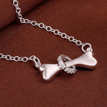 Load image into Gallery viewer, Hot Pet Dog Creative Bone Ring Pendant Silver Dogs Necklace Jewelry - closestconvenience