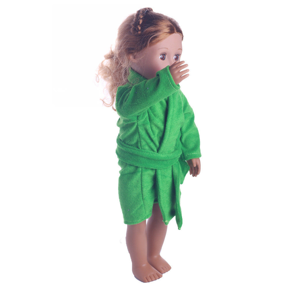 Cute Soft Robe Dolls Robe Fit For 18 inch Our Generation American Girl Doll - closestconvenience