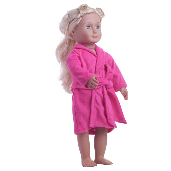 Cute Soft Robe Dolls Robe Fit For 18 inch Our Generation American Girl Doll - closestconvenience