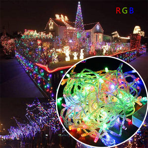 ECLH 10M 5M 100Led 40Led String Garland Christmas Tree Fairy Light Luce Waterproof Home Garden Party Outdoor Holiday Decoration