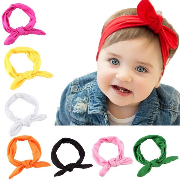 Girls Hair Accessories - Girls Headband Bow - Bow Head Wrap - closestconvenience