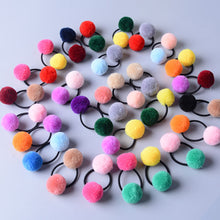 Load image into Gallery viewer, Hair Accessories - Cute Little Girls&#39; Pompom Hair Ties Double Pom - closestconvenience