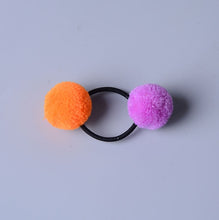 Load image into Gallery viewer, Hair Accessories - Cute Little Girls&#39; Pompom Hair Ties Double Pom - closestconvenience