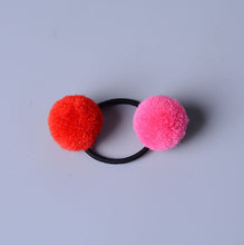 Load image into Gallery viewer, Hair Accessories - Cute Little Girls&#39; Pompom Hair Ties Double Pom - closestconvenience