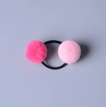 Load image into Gallery viewer, Hair Accessories - Cute Little Girls&#39; Pompom Hair Ties Double Pom - closestconvenience