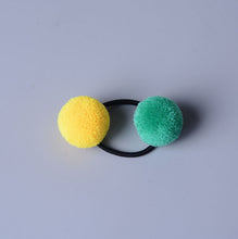 Load image into Gallery viewer, Hair Accessories - Cute Little Girls&#39; Pompom Hair Ties Double Pom - closestconvenience