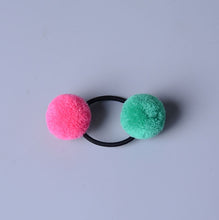 Load image into Gallery viewer, Hair Accessories - Cute Little Girls&#39; Pompom Hair Ties Double Pom - closestconvenience