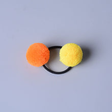 Load image into Gallery viewer, Hair Accessories - Cute Little Girls&#39; Pompom Hair Ties Double Pom - closestconvenience