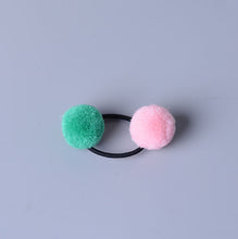 Load image into Gallery viewer, Hair Accessories - Cute Little Girls&#39; Pompom Hair Ties Double Pom - closestconvenience