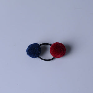 Hair Accessories - Cute Little Girls' Pompom Hair Ties Double Pom - closestconvenience