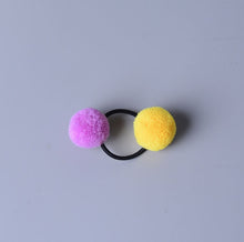 Load image into Gallery viewer, Hair Accessories - Cute Little Girls&#39; Pompom Hair Ties Double Pom - closestconvenience