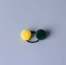 Load image into Gallery viewer, Hair Accessories - Cute Little Girls&#39; Pompom Hair Ties Double Pom - closestconvenience