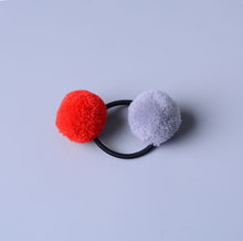 Load image into Gallery viewer, Hair Accessories - Cute Little Girls&#39; Pompom Hair Ties Double Pom - closestconvenience