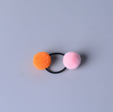 Load image into Gallery viewer, Hair Accessories - Cute Little Girls&#39; Pompom Hair Ties Double Pom - closestconvenience