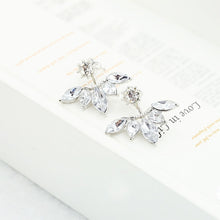 Load image into Gallery viewer, Double Sided Crystal Flower drop Earrings For Women fashion Jewelry - closestconvenience