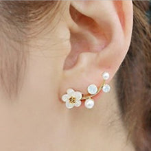 Load image into Gallery viewer, Double Sided Crystal Flower drop Earrings For Women fashion Jewelry - closestconvenience