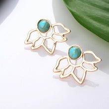 Load image into Gallery viewer, Double Sided Crystal Flower drop Earrings For Women fashion Jewelry - closestconvenience