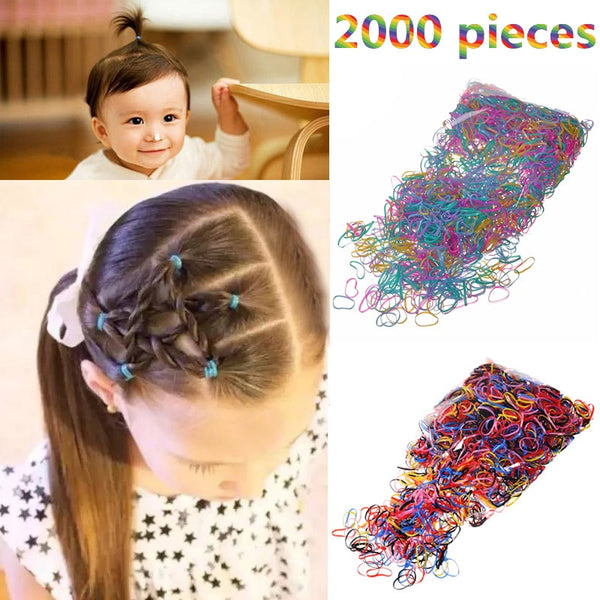 Disposable Colorful Elastic Scrunchy Gum For Hair Rubber Band For Kids - closestconvenience