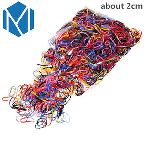 Disposable Colorful Elastic Scrunchy Gum For Hair Rubber Band For Kids - closestconvenience