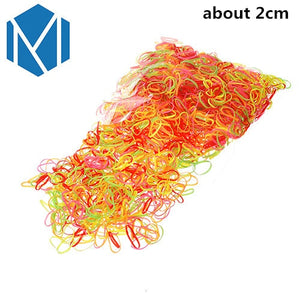 Disposable Colorful Elastic Scrunchy Gum For Hair Rubber Band For Kids - closestconvenience