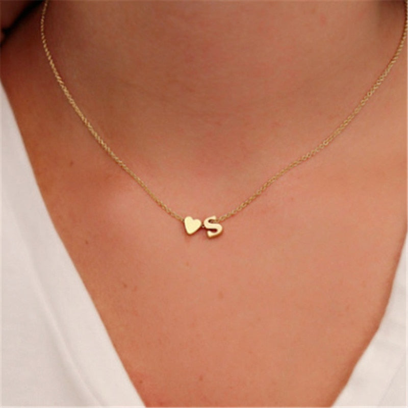 Best Girlfriend Gift - Personalized Letter Name Necklace women Jewelry - closestconvenience