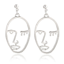 Load image into Gallery viewer, Stylish Hollow Out Face Dangle Earrings Girls Statement Drop Earrings - closestconvenience