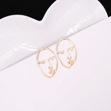 Load image into Gallery viewer, Stylish Hollow Out Face Dangle Earrings Girls Statement Drop Earrings - closestconvenience