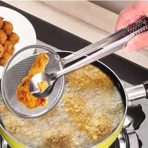 Stainless Steel Clamp Strainer - BBQ Filter Spoon - closestconvenience