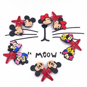 Mickey Minnie Daisy Elastic Hair Rubber Band - Cartoon Hair Band for Girls - closestconvenience