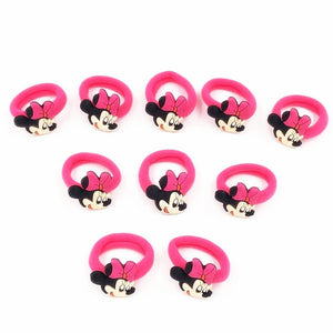 Mickey Minnie Daisy Elastic Hair Rubber Band - Cartoon Hair Band for Girls - closestconvenience