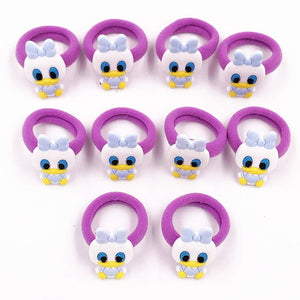 Mickey Minnie Daisy Elastic Hair Rubber Band - Cartoon Hair Band for Girls - closestconvenience