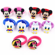 Load image into Gallery viewer, Mickey Minnie Daisy Elastic Hair Rubber Band - Cartoon Hair Band for Girls - closestconvenience