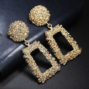 Metal Earrings Hanging Fashion Jewelry Trend Gold Color for Women - closestconvenience