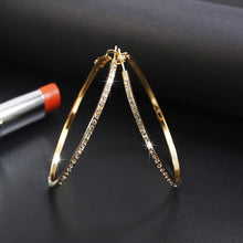 Load image into Gallery viewer, Simple Fashion Gold Color Silver Plated Big Round Earrings for Women - closestconvenience