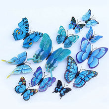 Load image into Gallery viewer, Double Layer Magnetic Butterfly Wall Sticker for Kids Bedroom Fridge - closestconvenience