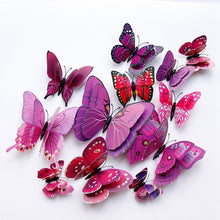 Load image into Gallery viewer, Double Layer Magnetic Butterfly Wall Sticker for Kids Bedroom Fridge - closestconvenience