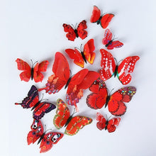 Load image into Gallery viewer, Double Layer Magnetic Butterfly Wall Sticker for Kids Bedroom Fridge - closestconvenience