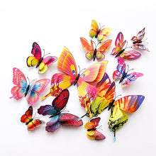 Load image into Gallery viewer, Double Layer Magnetic Butterfly Wall Sticker for Kids Bedroom Fridge - closestconvenience