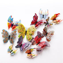 Load image into Gallery viewer, Double Layer Magnetic Butterfly Wall Sticker for Kids Bedroom Fridge - closestconvenience