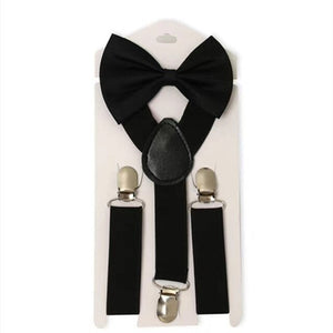 Solid Color Children Adjustable Elastic Bow tie Set - Bow Tie for kids - closestconvenience