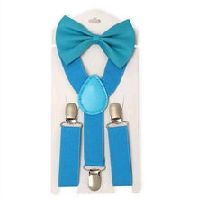 Load image into Gallery viewer, Solid Color Children Adjustable Elastic Bow tie Set - Bow Tie for kids - closestconvenience