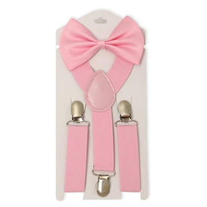 Solid Color Children Adjustable Elastic Bow tie Set - Bow Tie for kids - closestconvenience