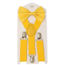 Load image into Gallery viewer, Solid Color Children Adjustable Elastic Bow tie Set - Bow Tie for kids - closestconvenience