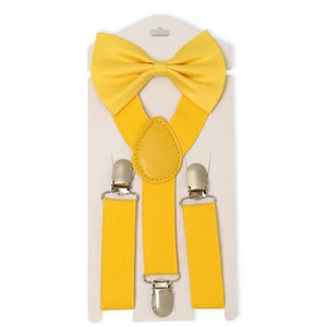 Solid Color Children Adjustable Elastic Bow tie Set - Bow Tie for kids - closestconvenience