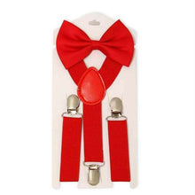 Load image into Gallery viewer, Solid Color Children Adjustable Elastic Bow tie Set - Bow Tie for kids - closestconvenience